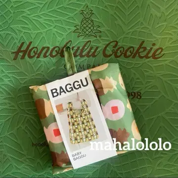 BABY BAGGU 에코백 쿠키 패턴 호놀룰루 쿠키