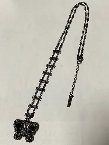ANNA SUI 버터플라이 목걸이 블랙