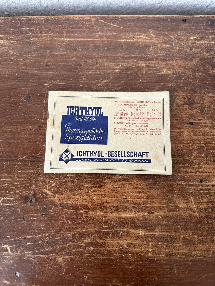 독일)빈티지 ICHTHYOL 우표첩