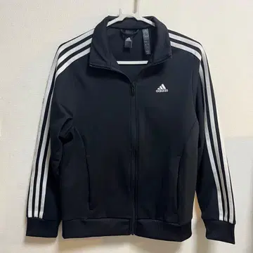 adidas 쓰리 스트라이프 루즈핏 더블 니트 트랙 탑