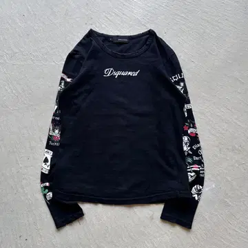 00s dsquared2 usa trad design black l/s