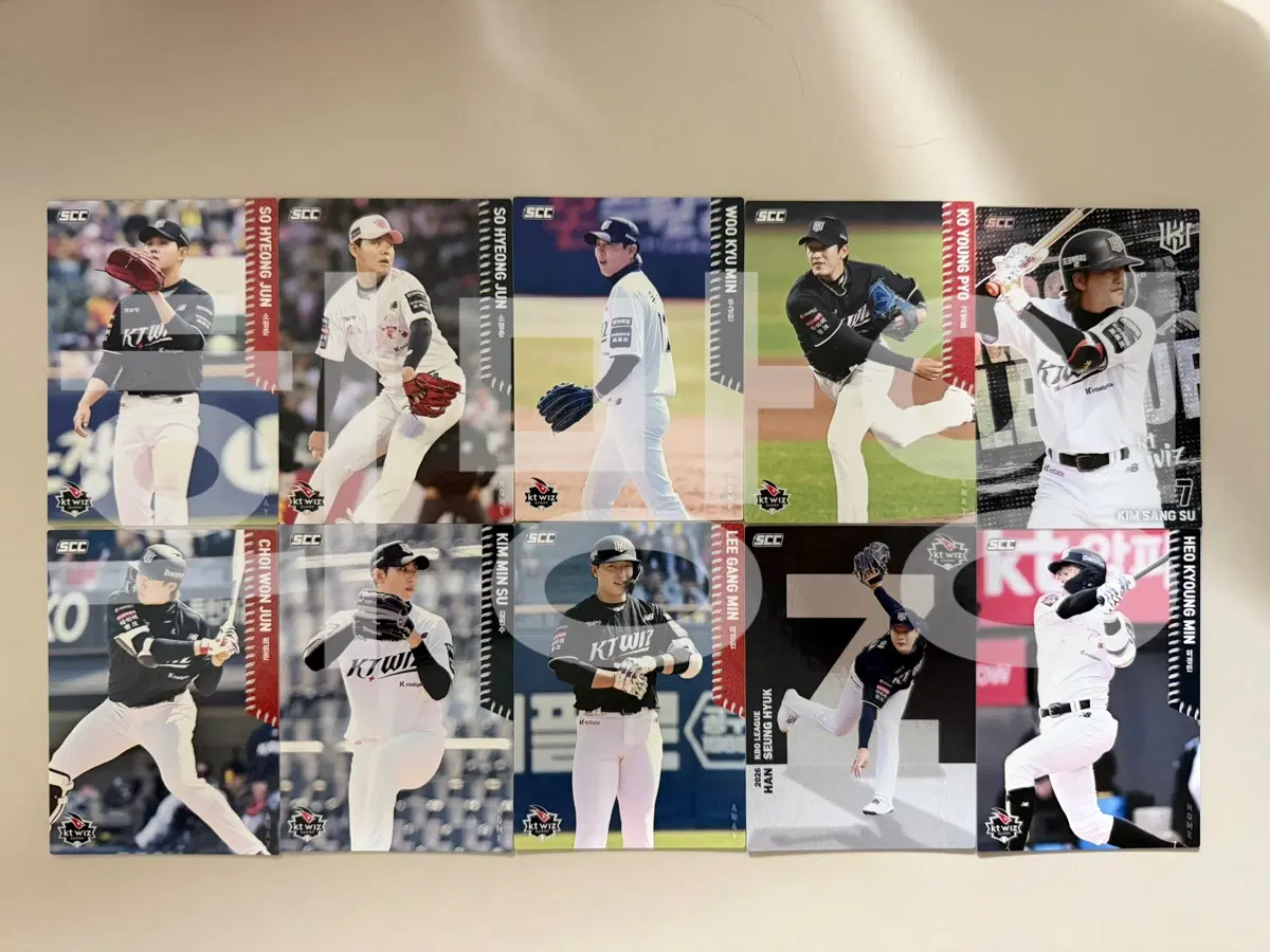 KBO KT wiz 카드 일괄 판매