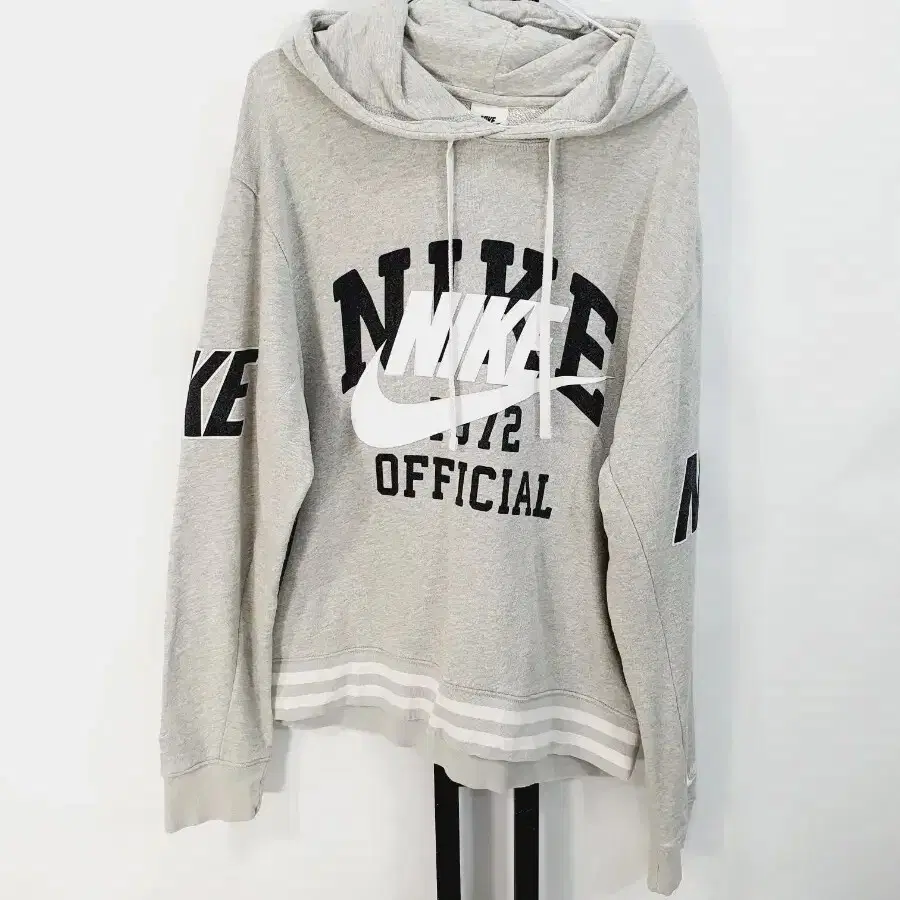 나이키 후드티 프렌치테리 빅로고 풀오버 후디 그레이 m
