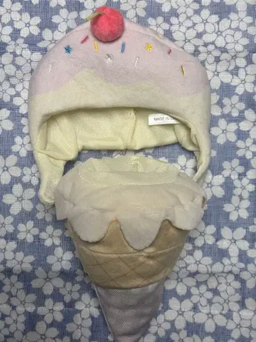 봉제 인형용 옷 갈아입기 모자 아이스크림 디자인