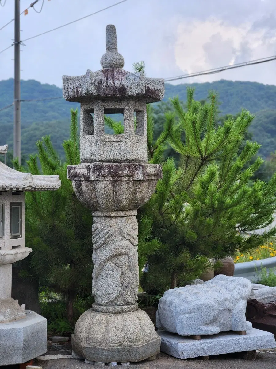 대형 석등2점