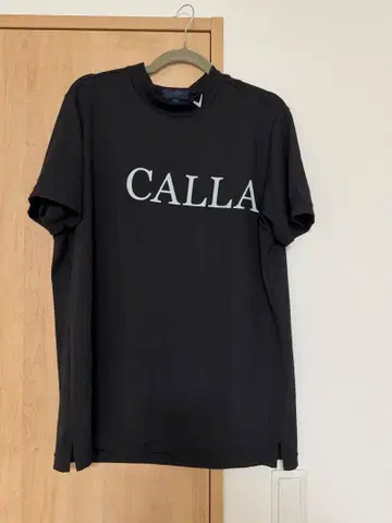 새상품급 Callaway 골프웨어 모크넥 반팔 셔츠 블랙 LL