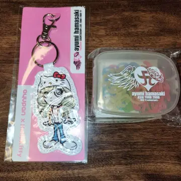 하마사키 아유미 ayupan x Hello Kitty 키링 & 러버 밴드