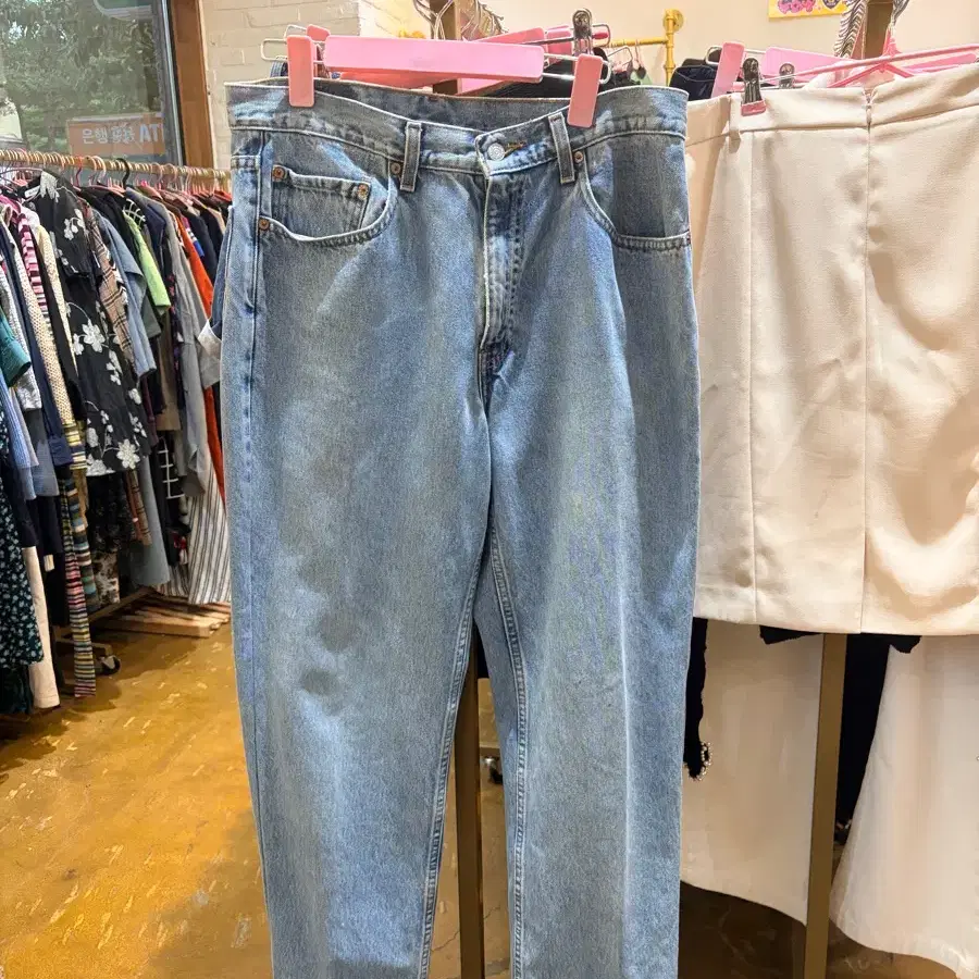 리바이스 550 빈티지 스트라이프 데님 팬츠