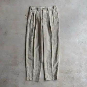 90s STRUCTURE 투 턱 슬랙스 이탈리아 원단 린넨 혼방 W30
