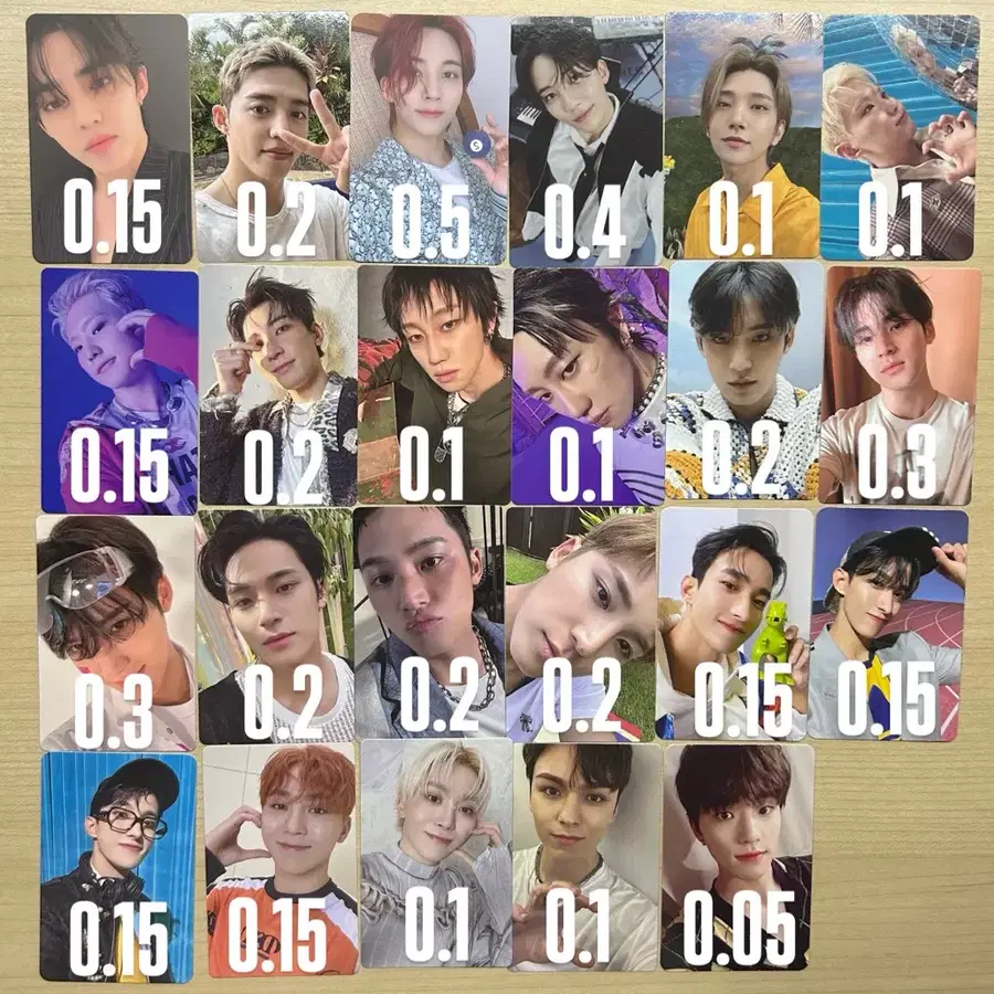 세븐틴 포카 에스쿱스정한조슈아호시원우디에잇민규도겸승관버논디노
