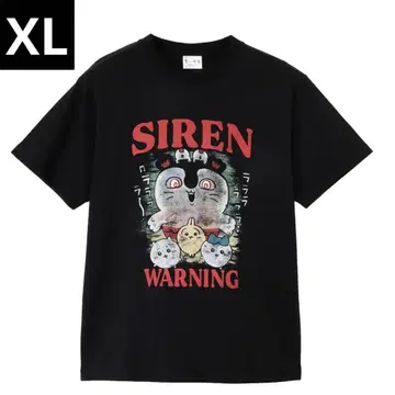 치이카와 영화 치이카와 T셔츠 WARNING 인어섬의 비밀 XL