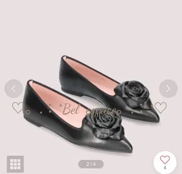 새상품! 레어! Pretty Ballerinas 로즈 모티브 플랫슈즈