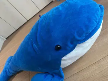 고래 봉제 인형 블루