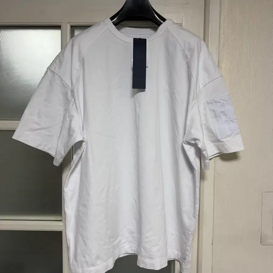 준지 25ss MA-1 포켓 세미오버핏 숏슬리브 - 화이트