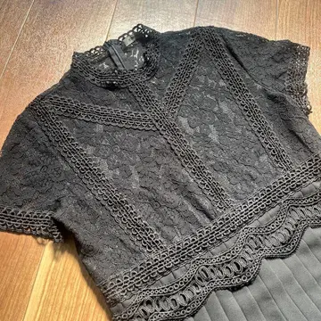 ZARA 섬세한 레이스 화려한 원피스 블랙 택 포함 새상품