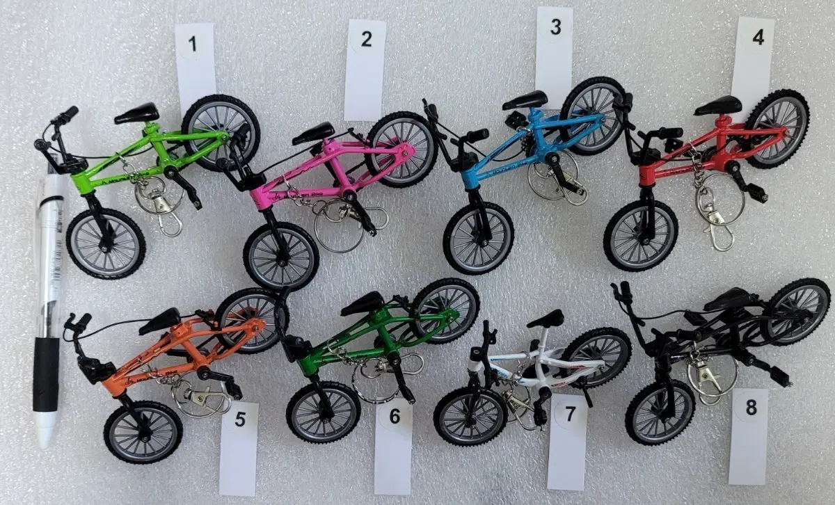 BMX 자전거 키링 8종 세트