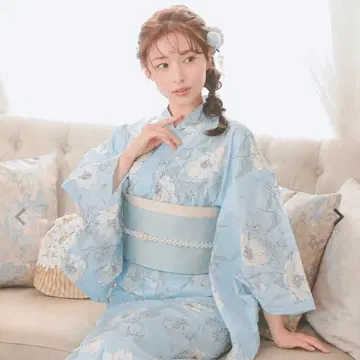 유카타 오비 set 블루