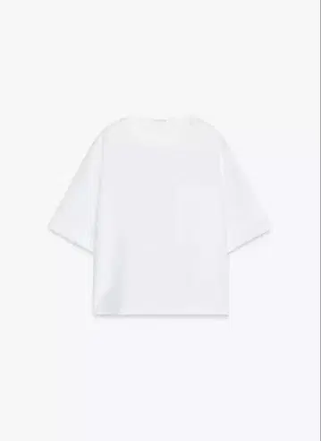 ZARA 린넨 100% 포켓 부착 블라우스