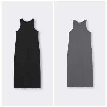 GU 리브 내로우 원피스 블랙&그레이 3XL 지유
