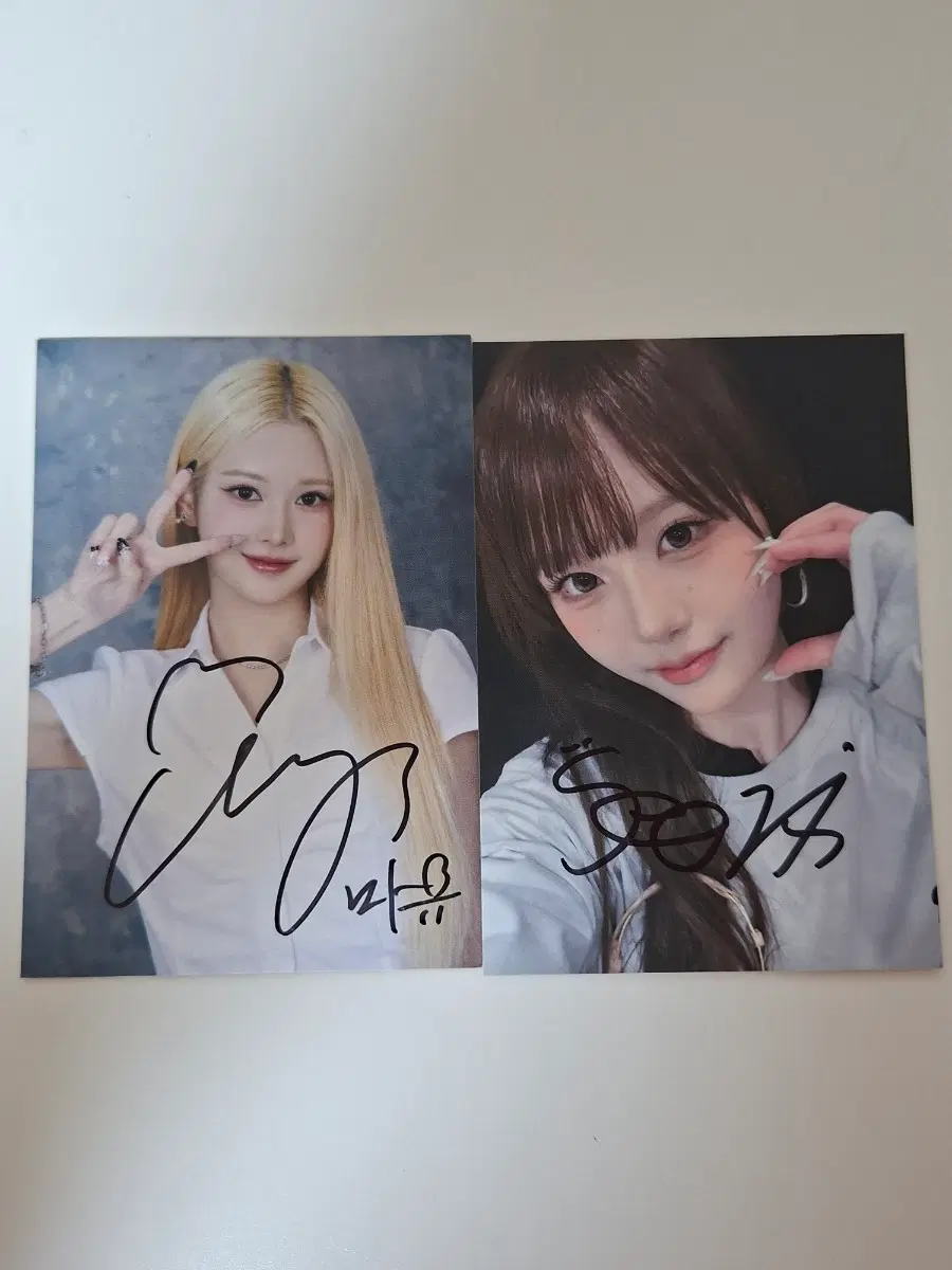 트리플에스 마유 서아 웨이브기프트 싸인엽서