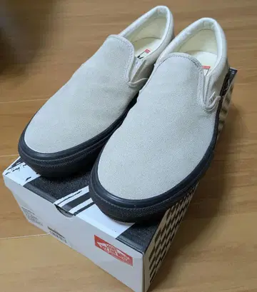 VANS 스케이트 슬립온 스웨이드 베이지