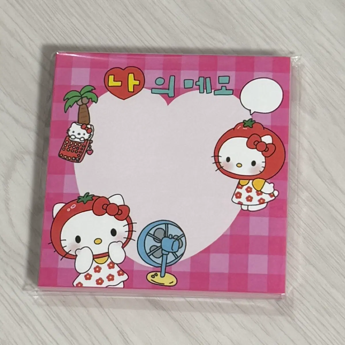 딸기 나의메모 떡메모지