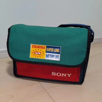 새상품급 SONY 소니 카메라백 레트로 그린 네이비 레드