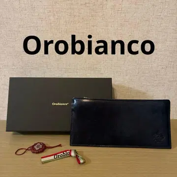 [미사용] Orobianco 오로비안코 장지갑 네이비 가죽