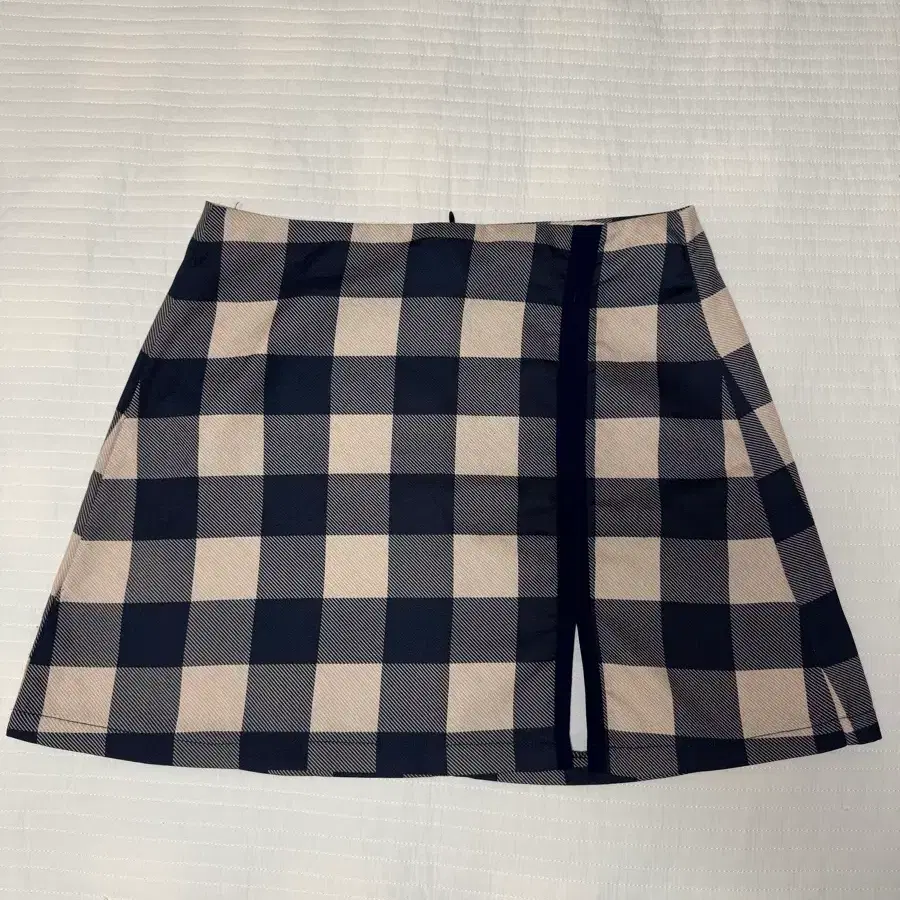 (Zara)자라 깅엄체크 스커트 xs(24)