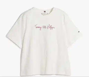 택 포함 새상품 TOMMY HILFIGER 로고 T셔츠 화이트 S사이즈