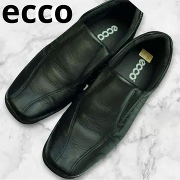 ecco 에코 가죽 슬립온 슈즈 일본제 22.5 미사용품