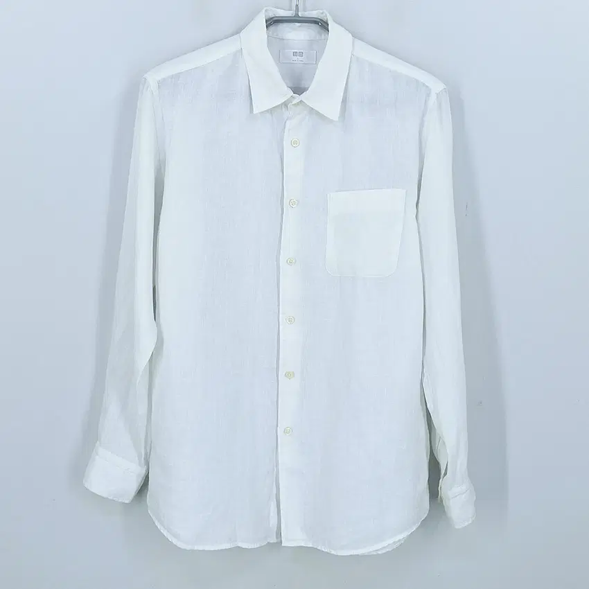 유니클로 남성 춘하 마100 긴팔셔츠 화이트L (HU45798)