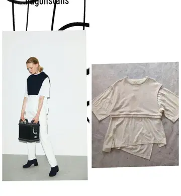 nagonstans 페이크 레이어드 T셔츠