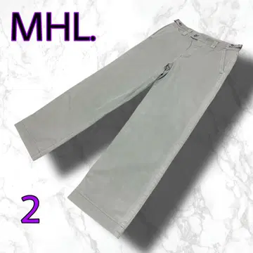 MHL. 마가렛호웰 와이드 팬츠 린넨 아이스 베이지 사이즈 2