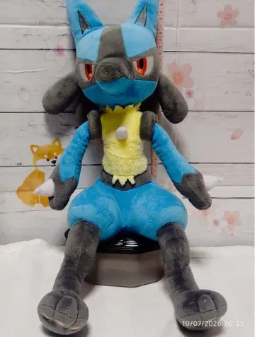 포켓몬스터 루카리오 봉제 인형 블루 약 48cm