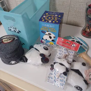 산엑스 타레판다 굿즈 묶음 판매 봉제 인형 라이트 등
