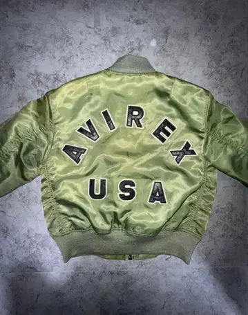 AVIREX USA MA-1 플라이트 자켓 카키