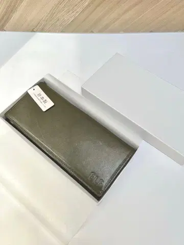 [ 새상품 ] 긴자 타니자와 고급 가죽 남성용 장지갑 다크 그린