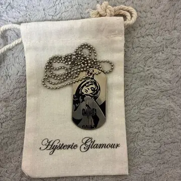 Hysteric Glamour 도그 택 목걸이