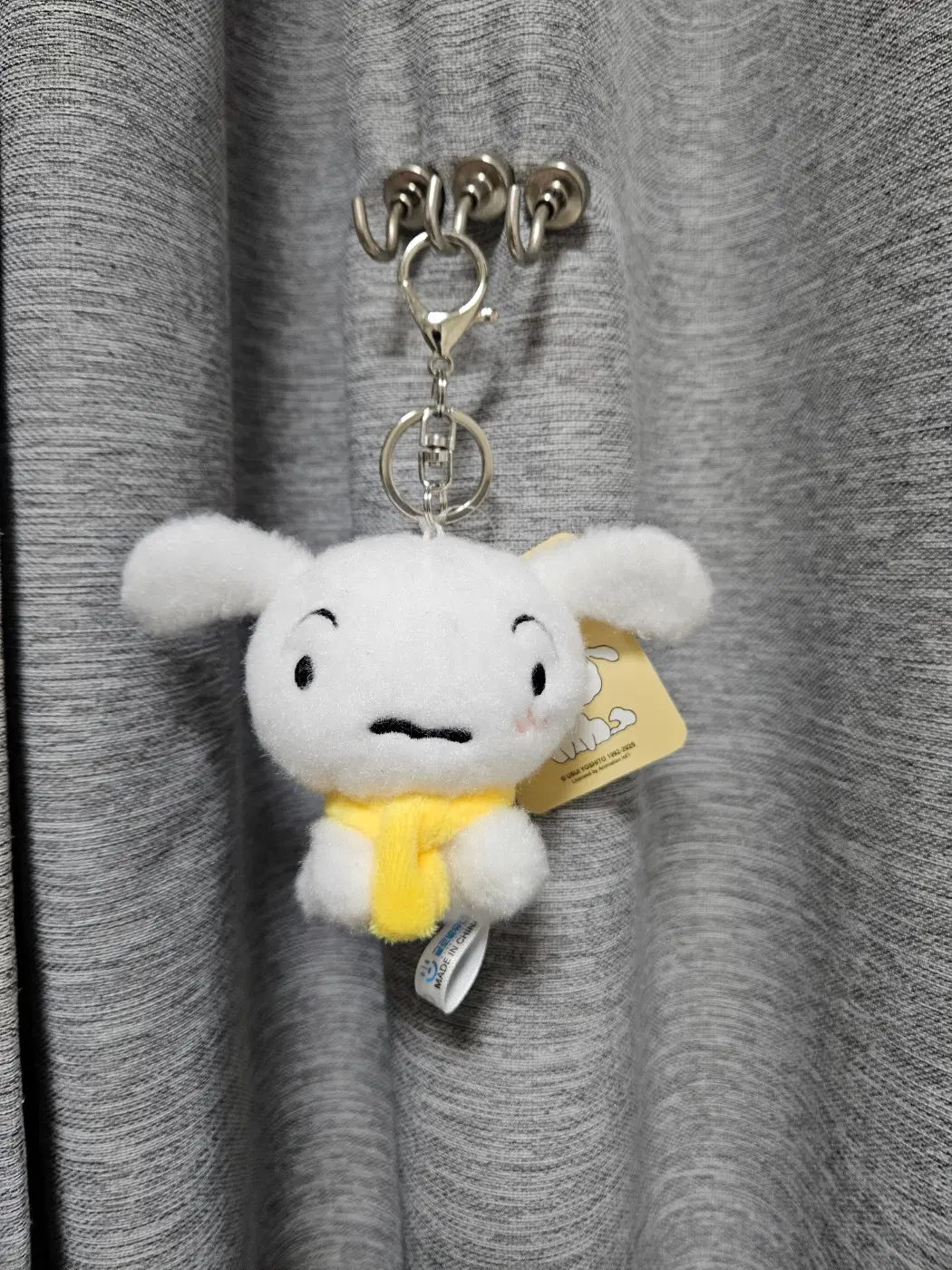 [짱구는못말려] 흰둥이 목도리 키링