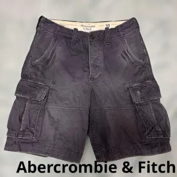 Abercrombie & Fitch 카고 팬츠 페이드 데미지 가공