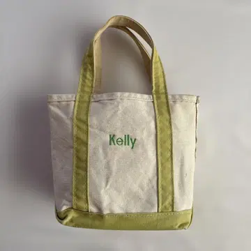 90s L.L.bean 레어 모델 컬러 미니 사이즈 토트백 자수 포함