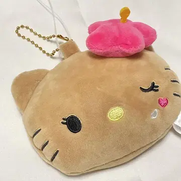 [ 새상품 미사용 레어 ] 햇볕에 탄 키티 하이비스커스 갸루 거울 키링