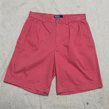 폴로랄프로렌 90s 투턱 핑크 치노 반바지 29