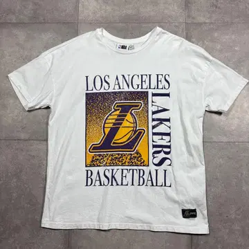NBA 로스앤젤레스 레이커스 LA 프로 스포츠 T셔츠 화이트