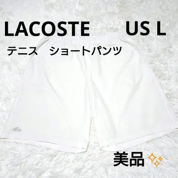 LACOSTE SPORT 숏팬츠 화이트 테니스 화이트 US L