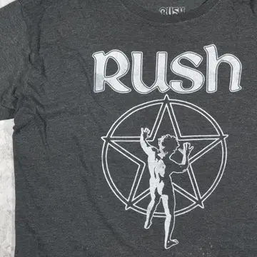 밴딩 T RUSH 러쉬 티셔츠 2XL 프로그레 펜타클 디자인