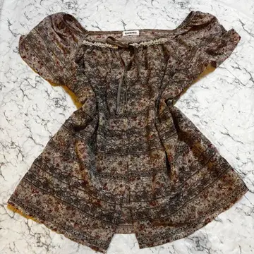 y2k 0Os coquette 꽃무늬 리본 히메로리 발레코어 모리걸