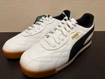 PUMA ROMA 스니커즈 화이트 블랙 25cm