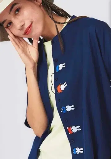그라니프 미피 셔츠 네이비 여성용